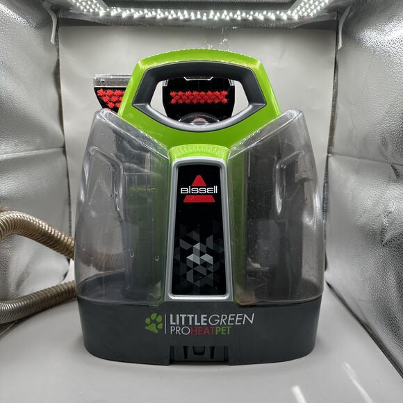 Bissell Little Green ProHeat Pet Portable Carpet Upholstery Cleaner W Tools - Picture 1 of 6